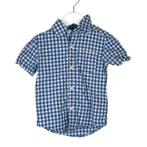 Carter's Blue and Pink Checkered Plaid Button-Down Shirt 2T Toddler Boy
